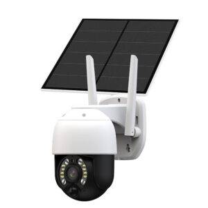 Low Power Solar Powered Wireless WiFi PIR 4X PTZ 3MP Security Camera Outdoor