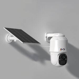 Low Power Solar Powered Wireless 4G 3MP PTZ Security Camera Outdoor